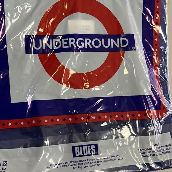 London Underground T Shirt Tube Mens Logo Blue XXL New - Picture 4 of 4